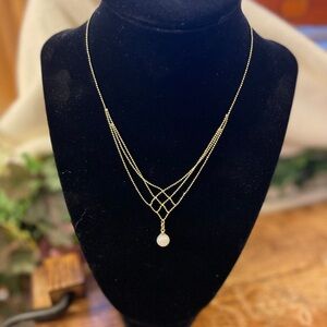 Mermaid Necklace Gold Tone